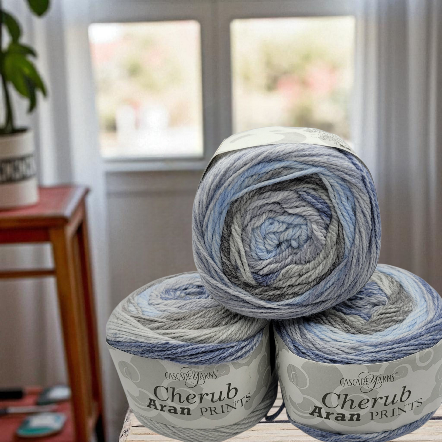 Cherub Aran Prints Acrylic Blend Yarn in Beautiful Colors