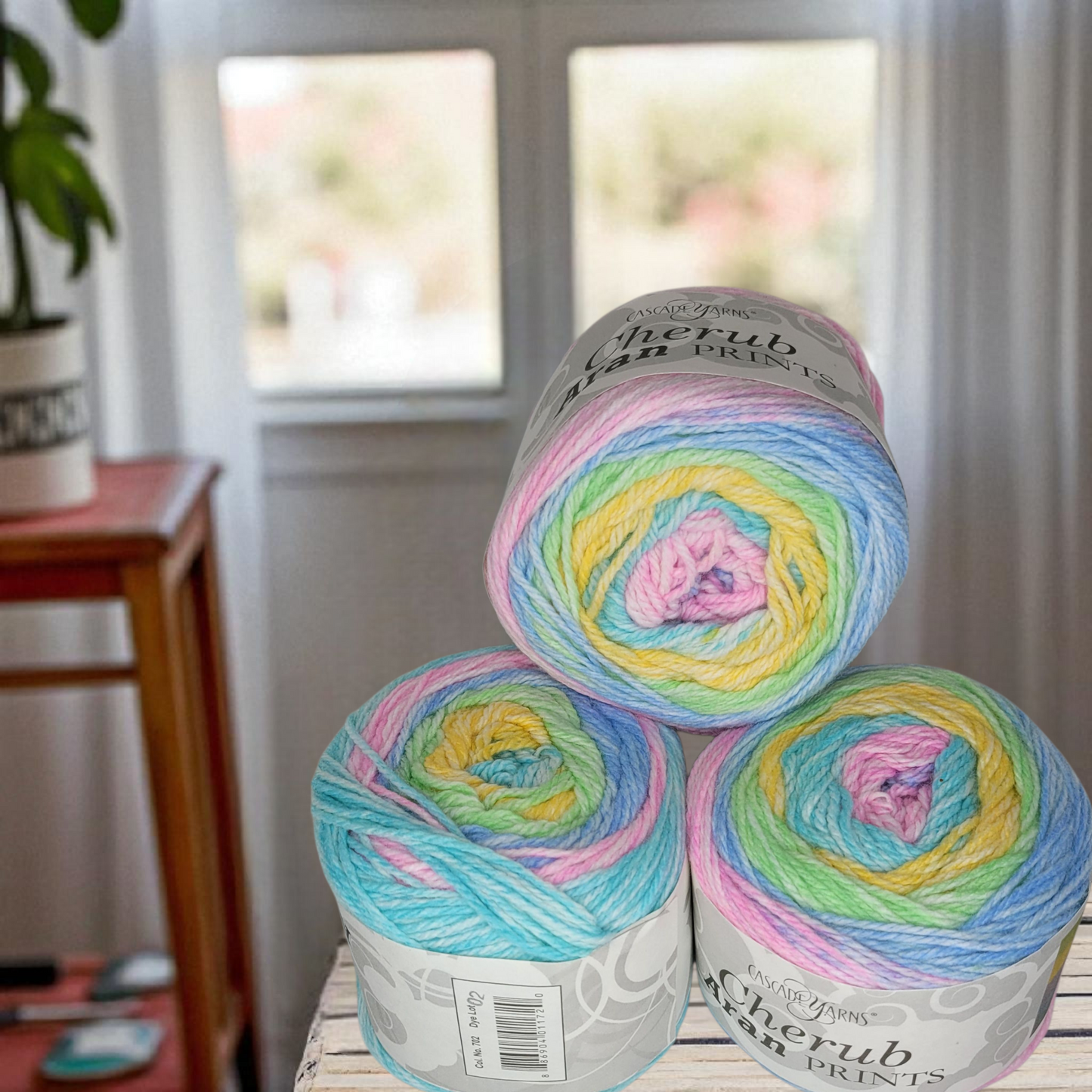 Cherub Aran Prints Acrylic Blend Yarn in Beautiful Colors