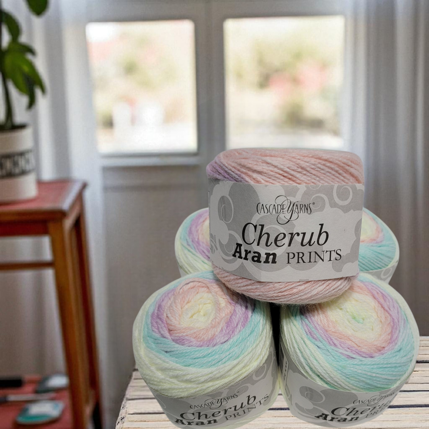 Cherub Aran Prints Acrylic Blend Yarn in Beautiful Colors
