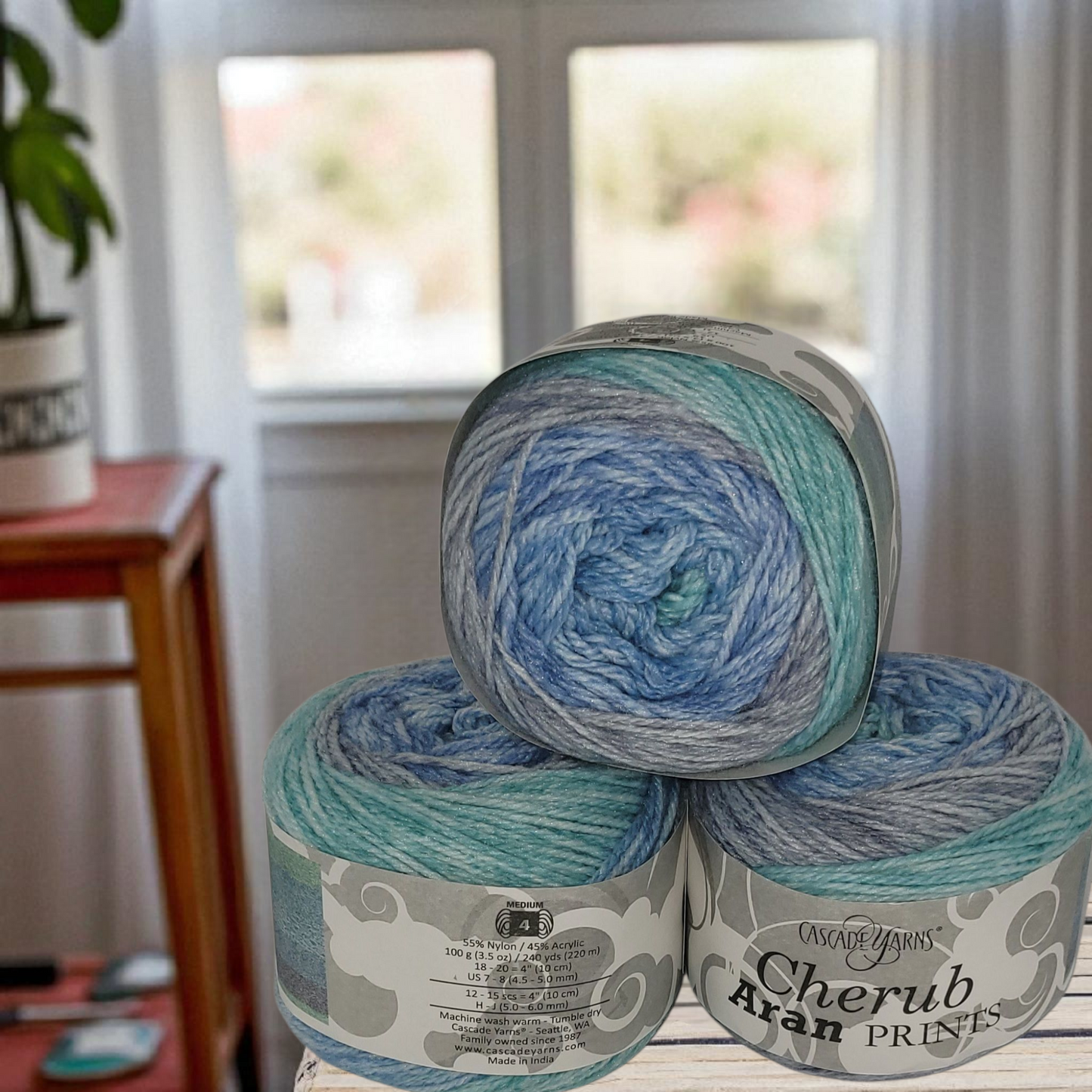 Cherub Aran Prints Acrylic Blend Yarn in Beautiful Colors