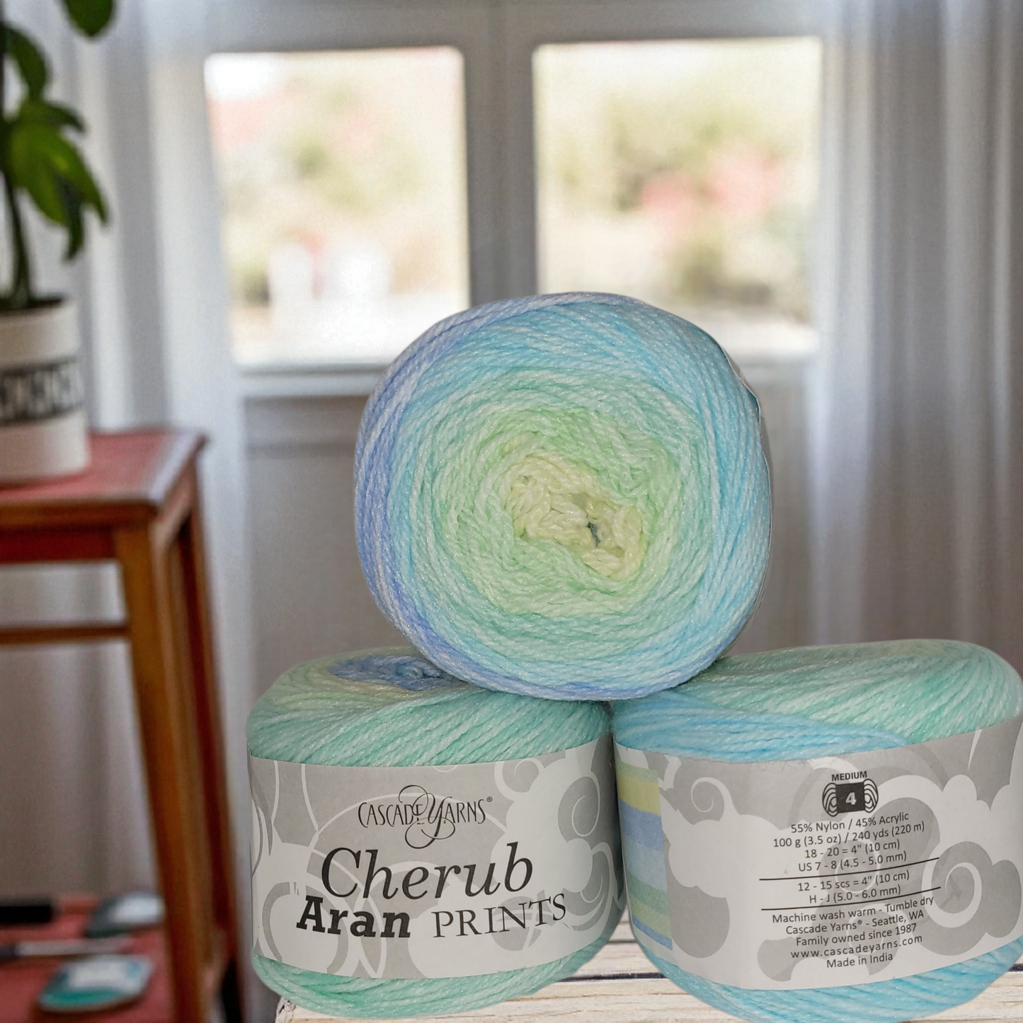 Cherub Aran Prints Acrylic Blend Yarn in Beautiful Colors