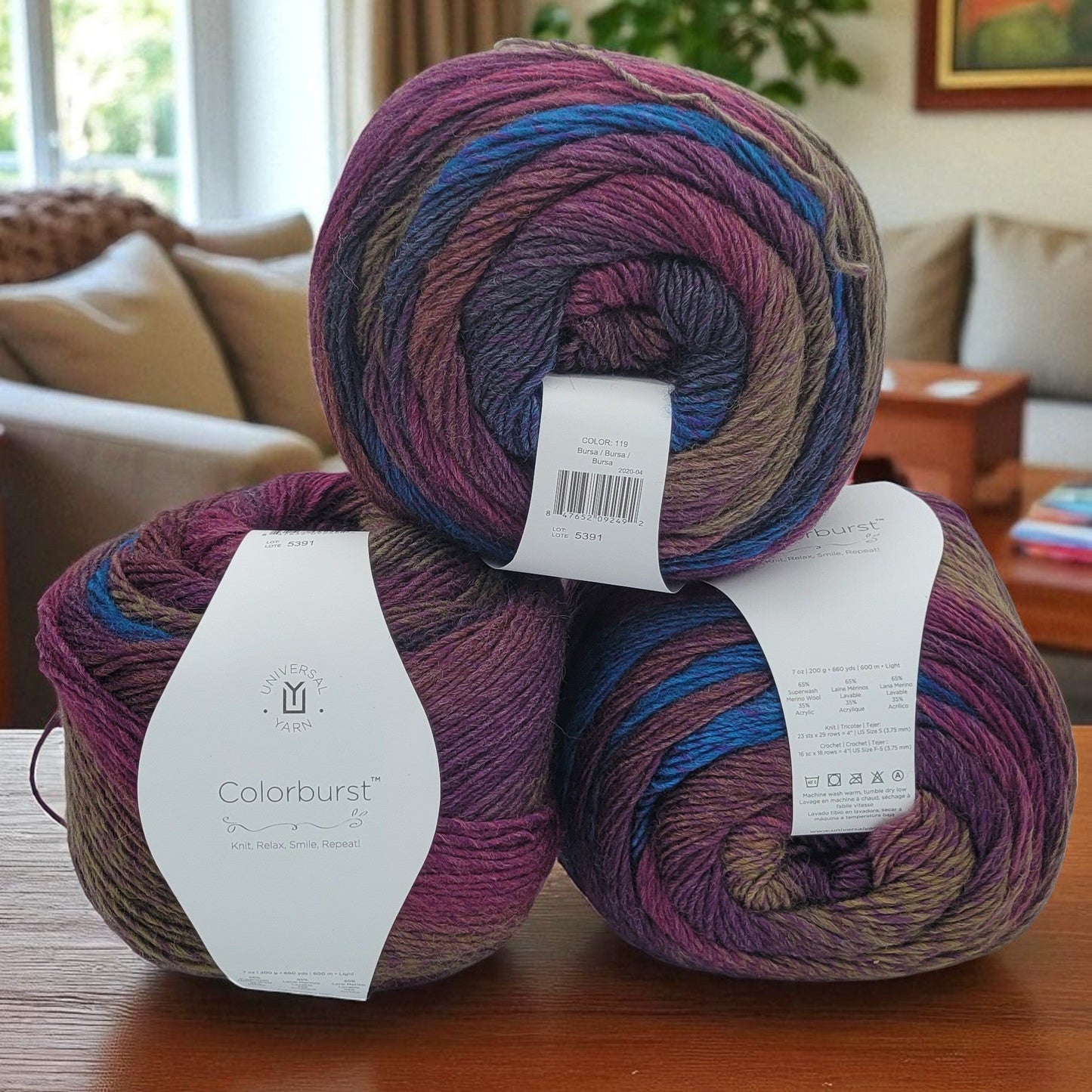 Colorburst Yarn - Premium DK Light Merino Wool Blend