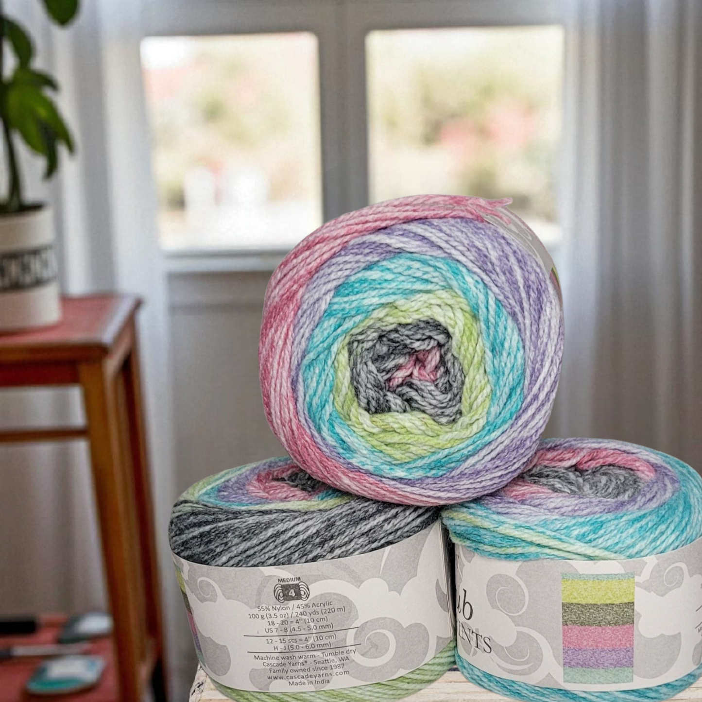 Cherub Aran Prints Acrylic Blend Yarn in Beautiful Colors