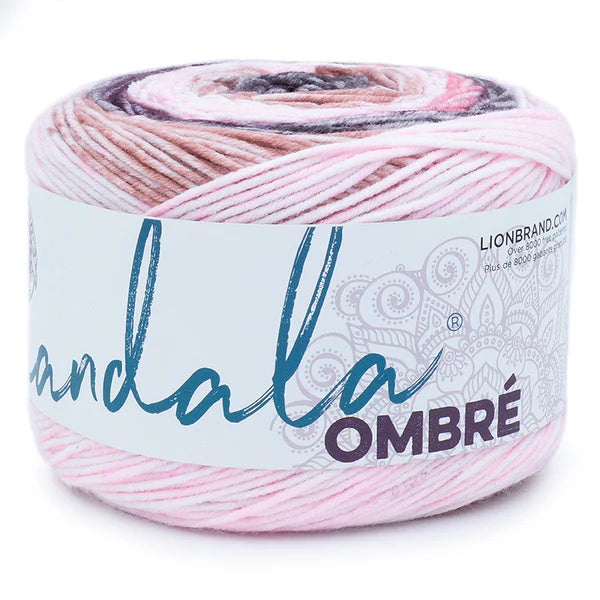 Mandala Ombre Worsted Weight Self Striping Yarn