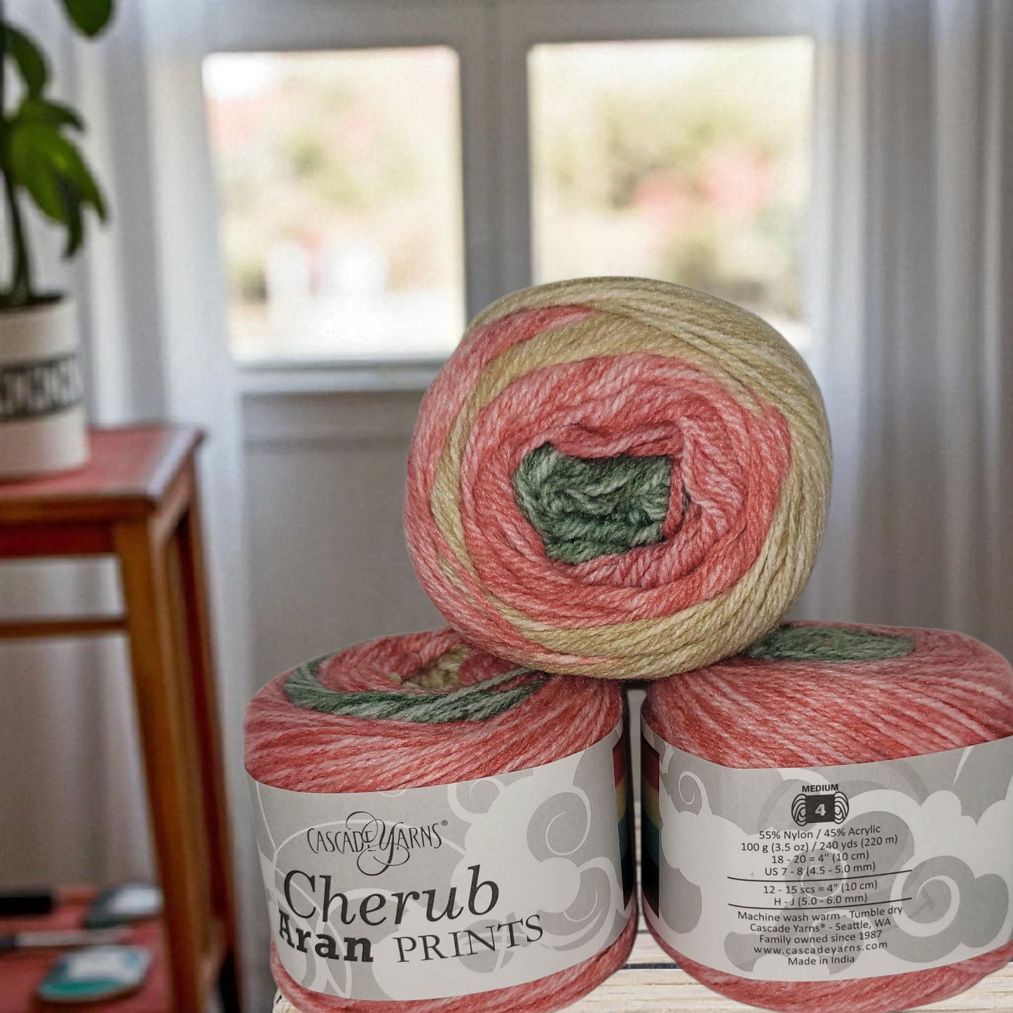 Cherub Aran Prints Acrylic Blend Yarn in Beautiful Colors