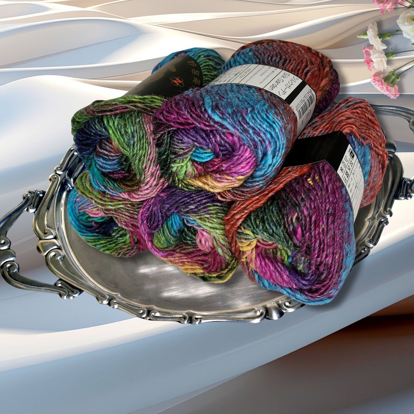 Noro Silk Garden, Japanese Imported Yarn, Silk/Mohair/Wool-110-yard skeins in Noishiro-87