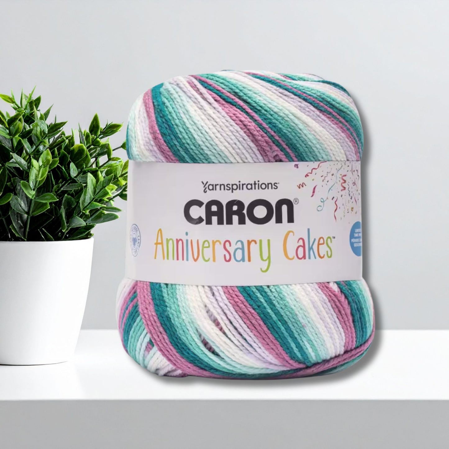 Caron Anniversary Cakes – Jumbo Self‑Striping Yarn (35 oz / 1,000 g)