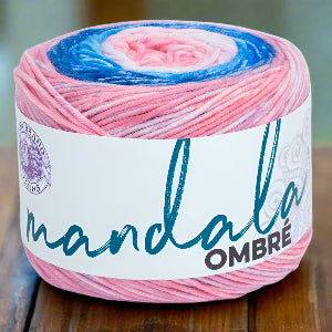 Mandala Ombre Worsted Weight Self Striping Yarn