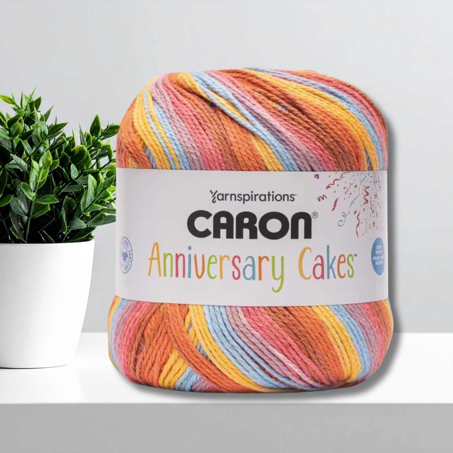 Caron Anniversary Cake Super Bulky Yarn, 1029-yards Super Skein in Beach Towel