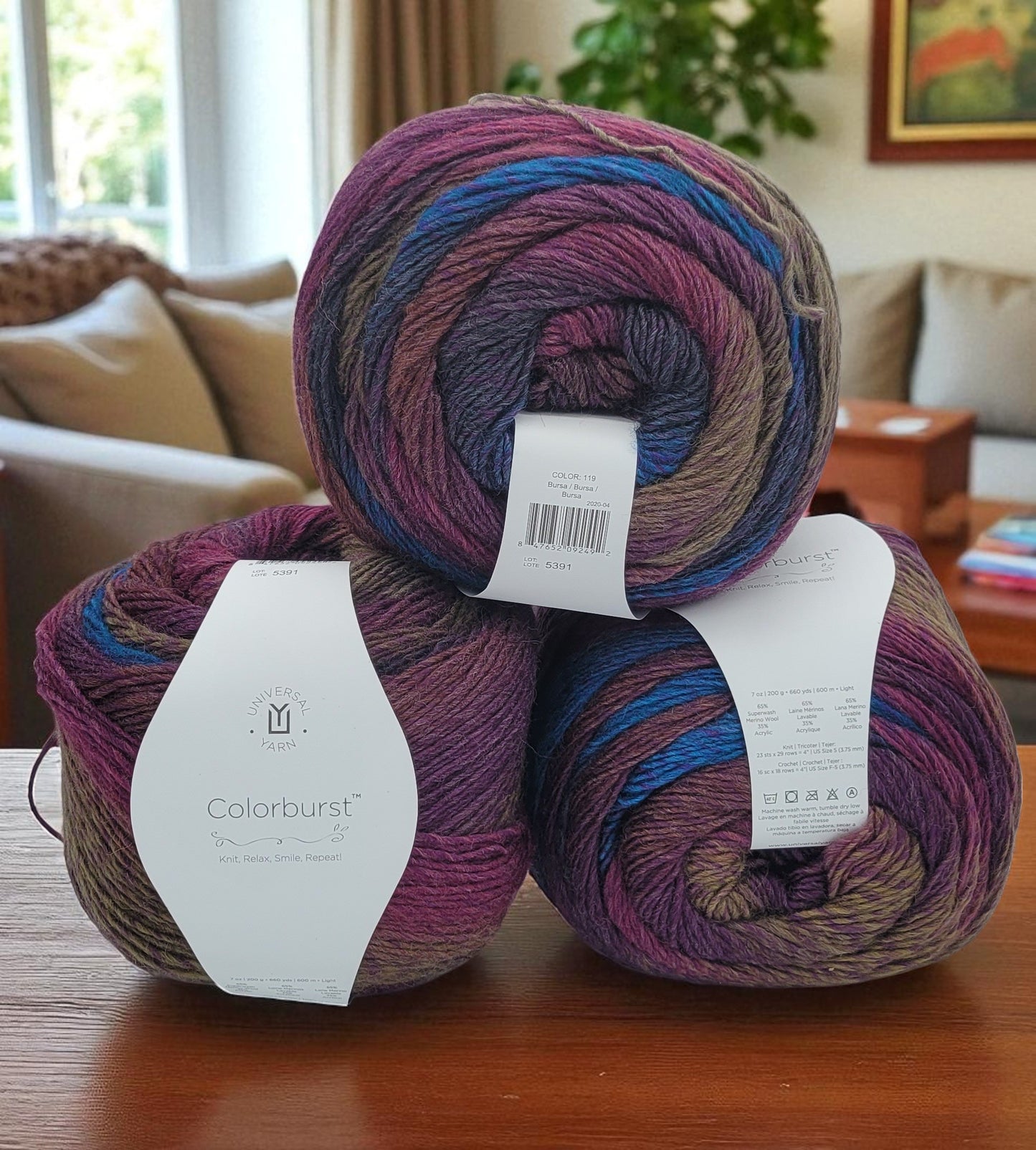 Colorburst Yarn - Premium DK Light Merino Wool Blend