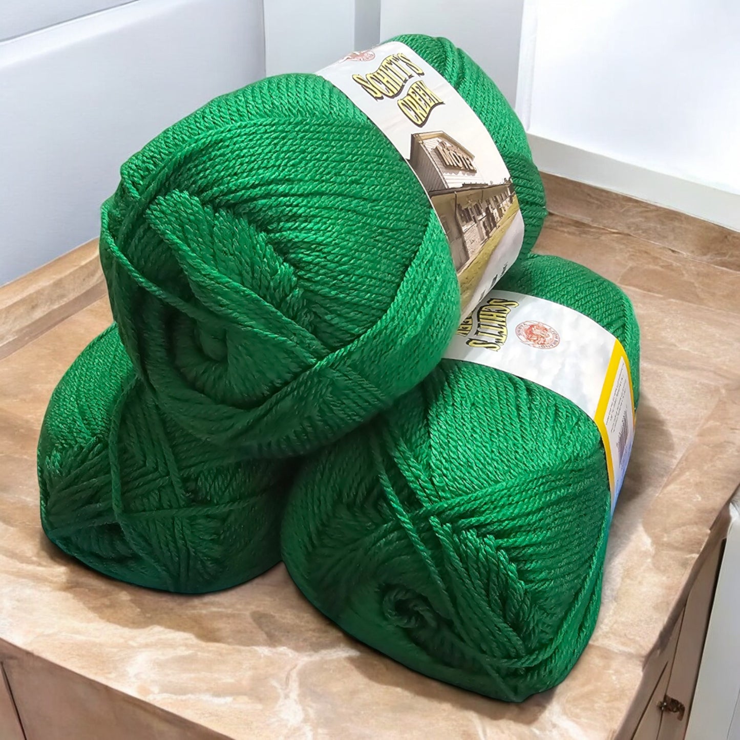 Schitt’s Creek acrylic yarn in Cafe Tropical - Green , 372 yard skein