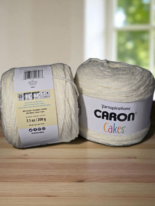 Caron Cakes Yarn in Powdered Sugar 383-yard skein