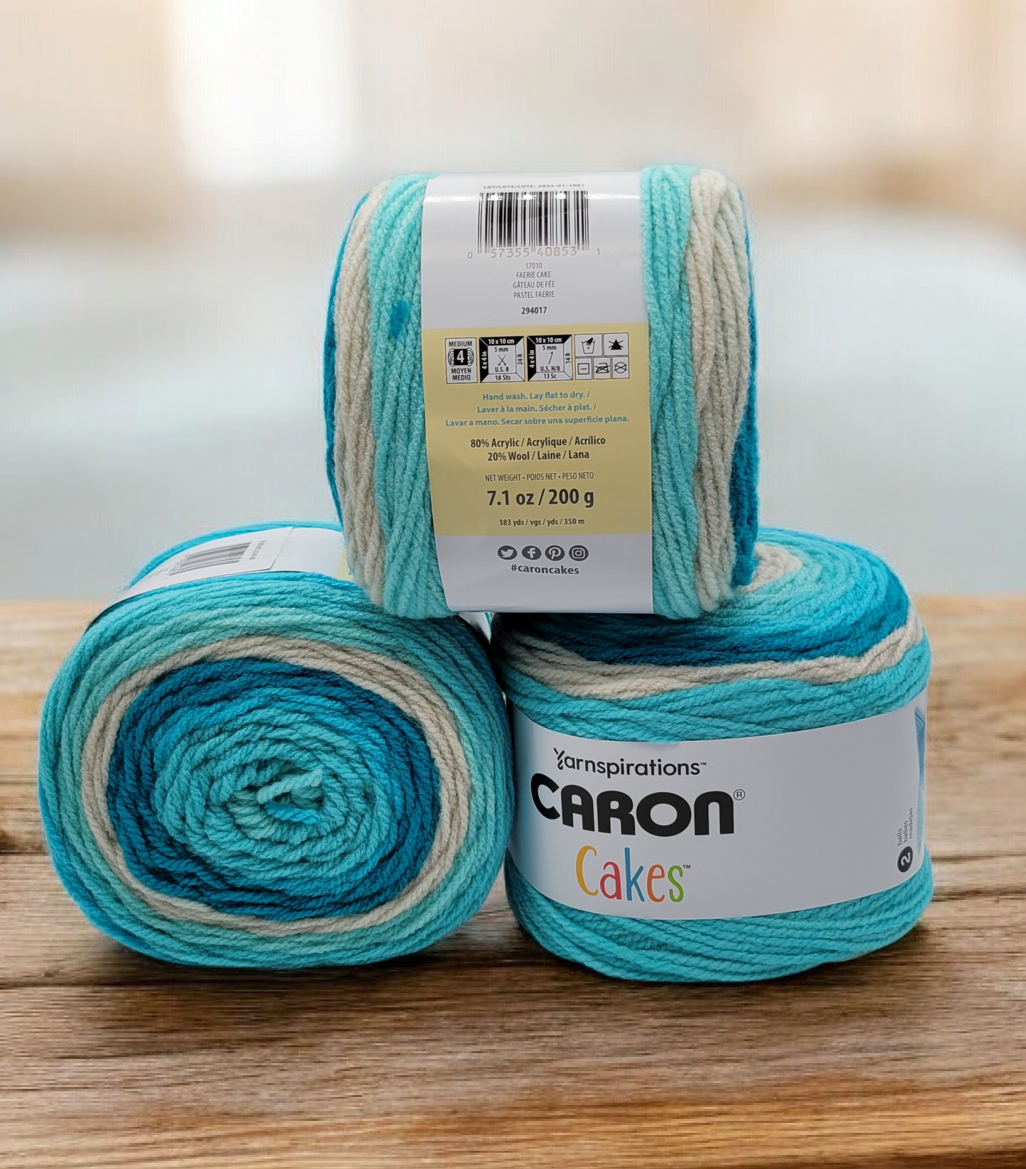 Caron Cakes Yarn in Fairie Cake 383-yard skein