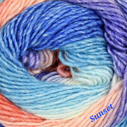 Colorburst Yarn - Premium DK Light Merino Wool Blend