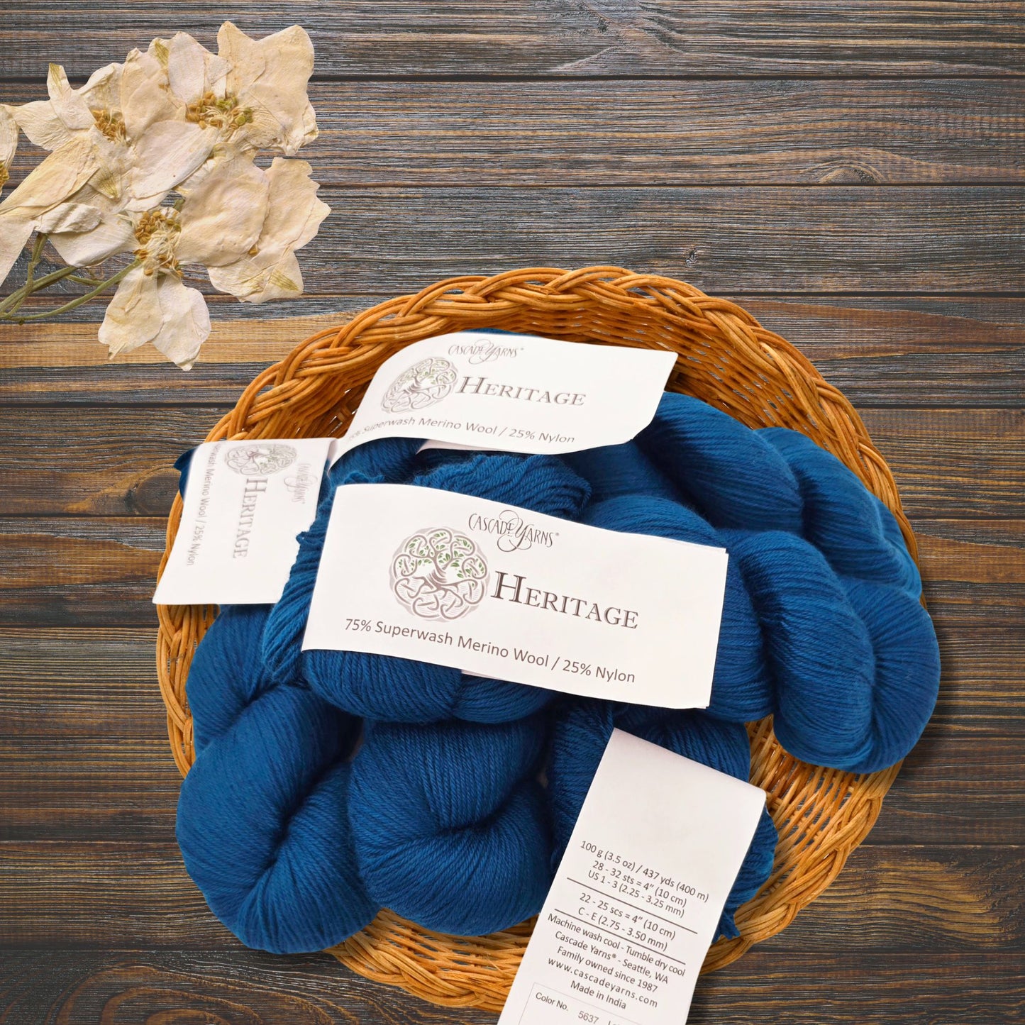 Heritage® Fingering Merino Wool Yarn