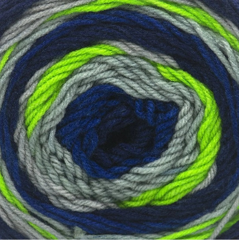 Anthem Rondo yarn in Hawks — multicolored self-striping acrylic, 372 yard skein