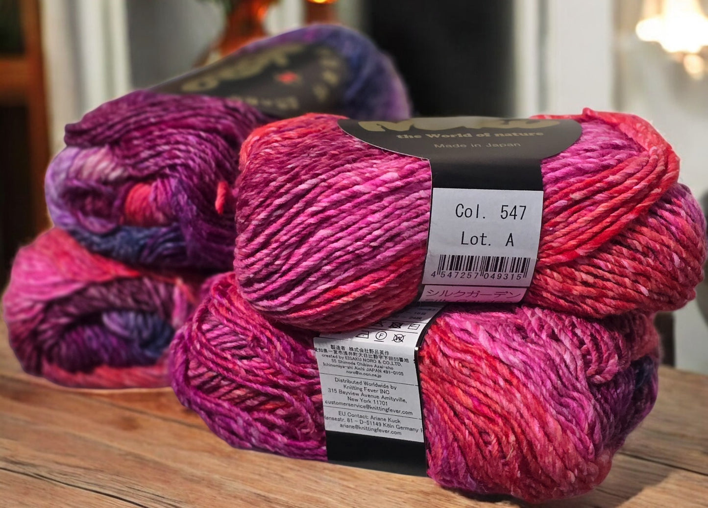 Noro Silk Garden, Japanese Imported Yarn, Silk/Mohair/Wool-110-yard skeins in Kakamigahara-547