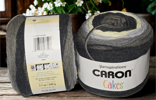 Caron Cakes Yarn in London Fog 383-yard skein