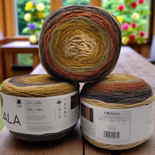 Mandala Self-Striping Acrylic DK Yarn for All Crafts and Projects