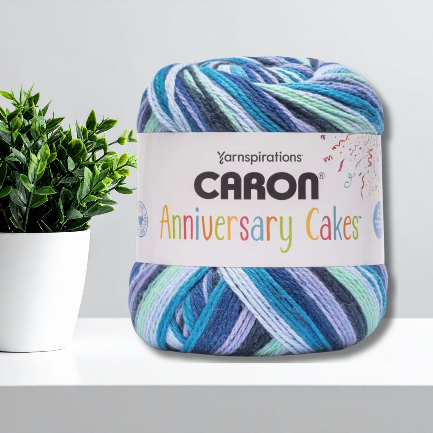 Caron Anniversary Cake Super Bulky Yarn, 1029-yards Super Skein in Oceana