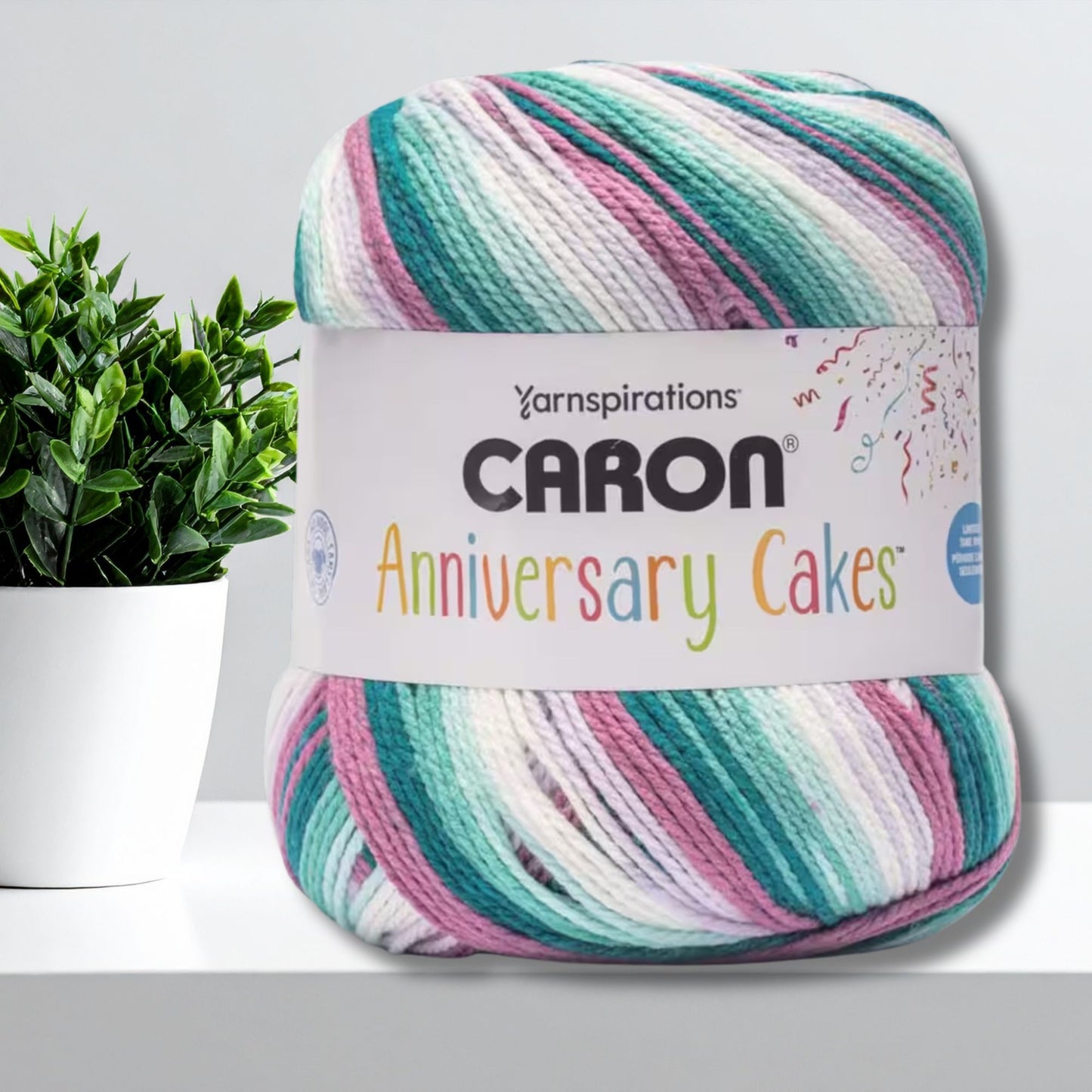 Caron Anniversary Cake Super Bulky Yarn, 1029-yards Super Skein in Opal