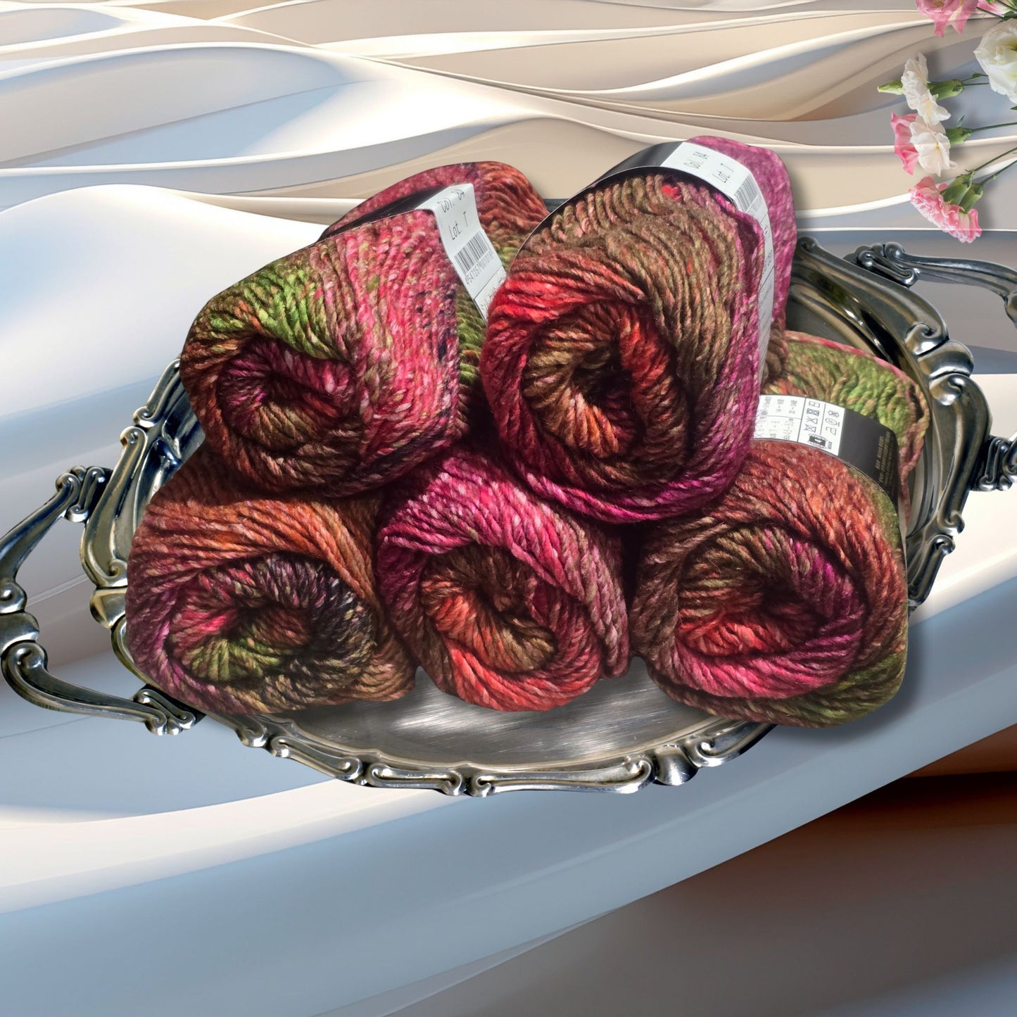 Noro Silk Garden, Japanese Imported Yarn, Silk/Mohair/Wool-110-yard skeins in Otaru-84