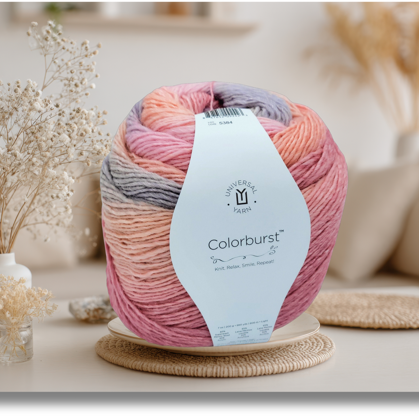 Colorburst Yarn - Premium DK Light Merino Wool Blend