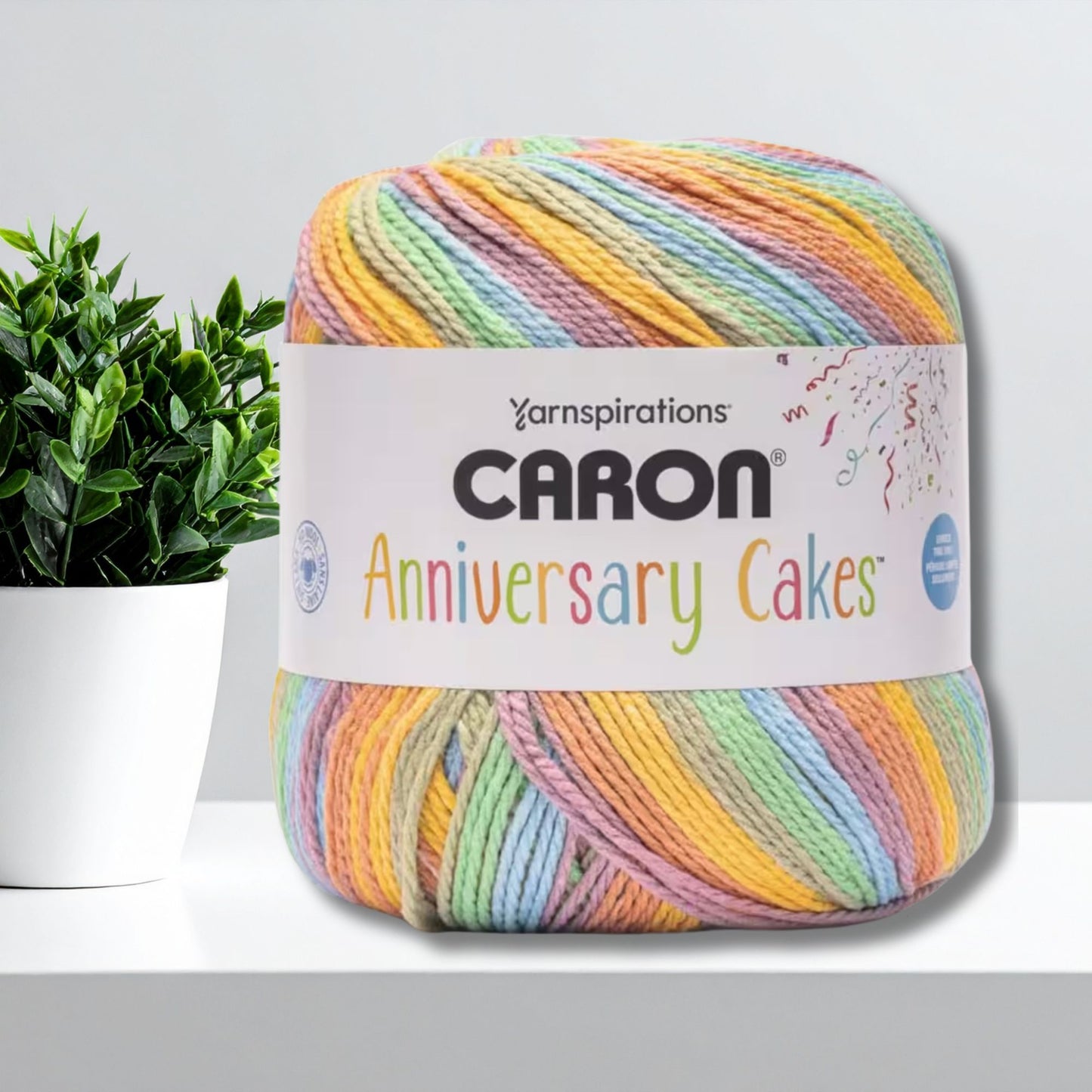 Caron Anniversary Cake Super Bulky Yarn, 1029-yards Super Skein in Tropical Breeze