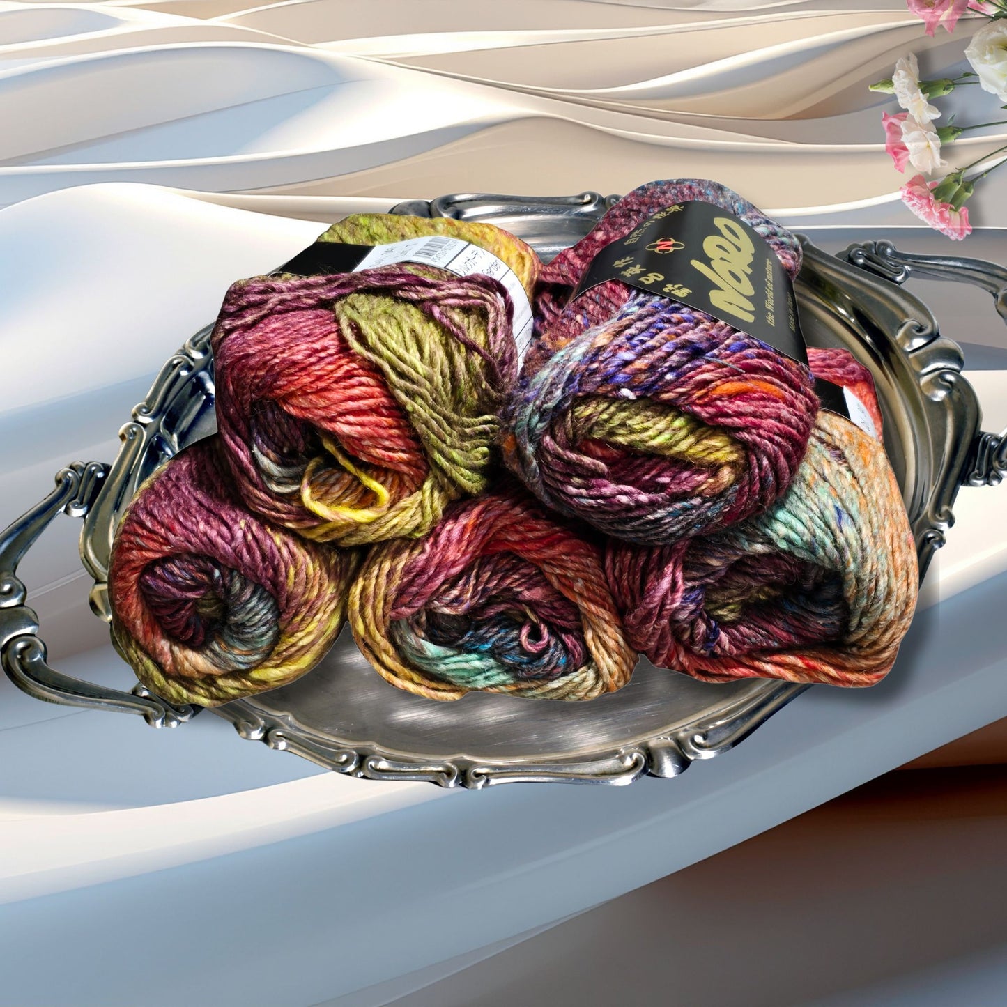 Noro Silk Garden, Japanese Imported Yarn, Silk/Mohair/Wool-110-yard skeins in Yokosuka-341